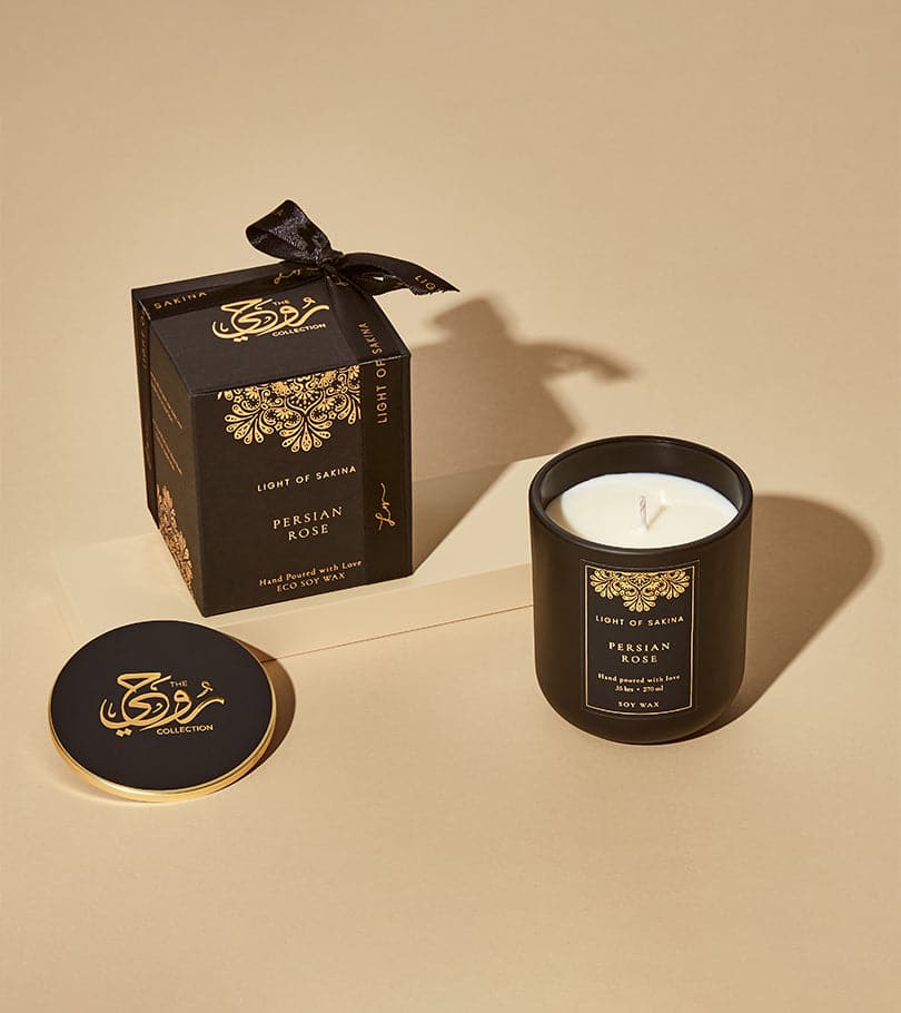 Persian Rose Candle by Light of Sakina