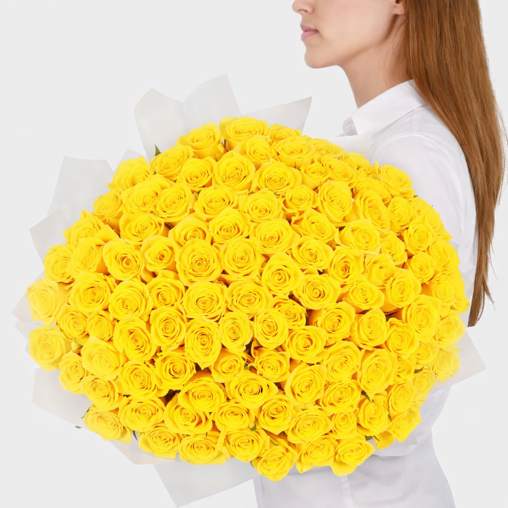 100 Yellow Roses