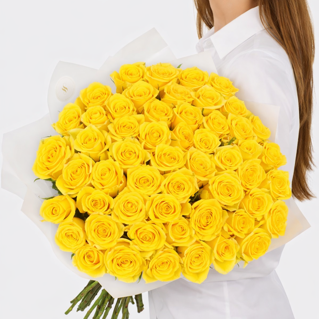 50 Yellow Roses