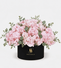 Pink Hydrangea Medium Round Box