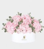 Pink Hydrangea Large Round Box