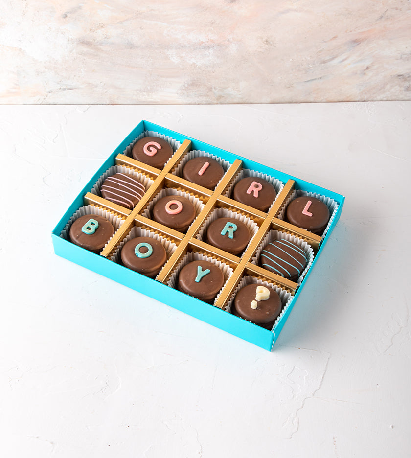 Gender Reveal Chocolate Covered Oreos