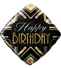 Happy Birthday Art Diamond Foil Balloon