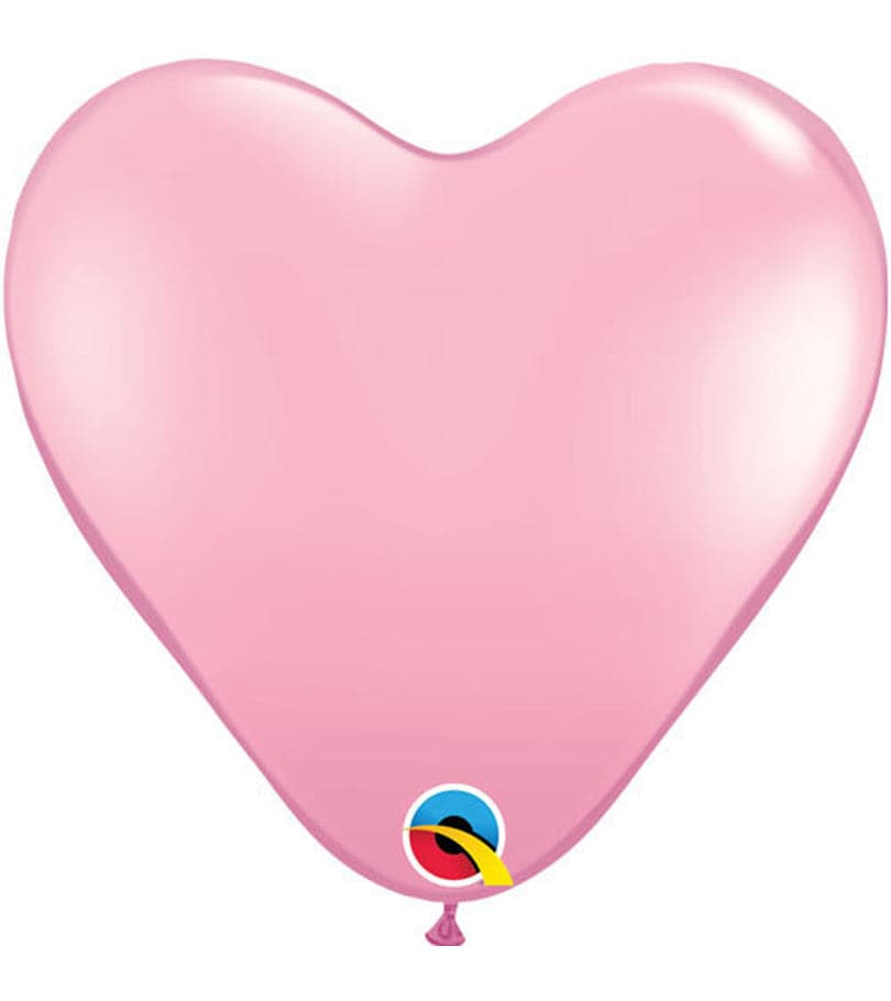 Heart Rubber Pink Balloon
