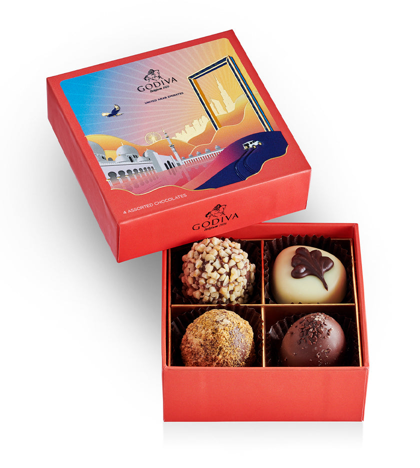 Godiva Heritage Gift Box - 4 Pcs