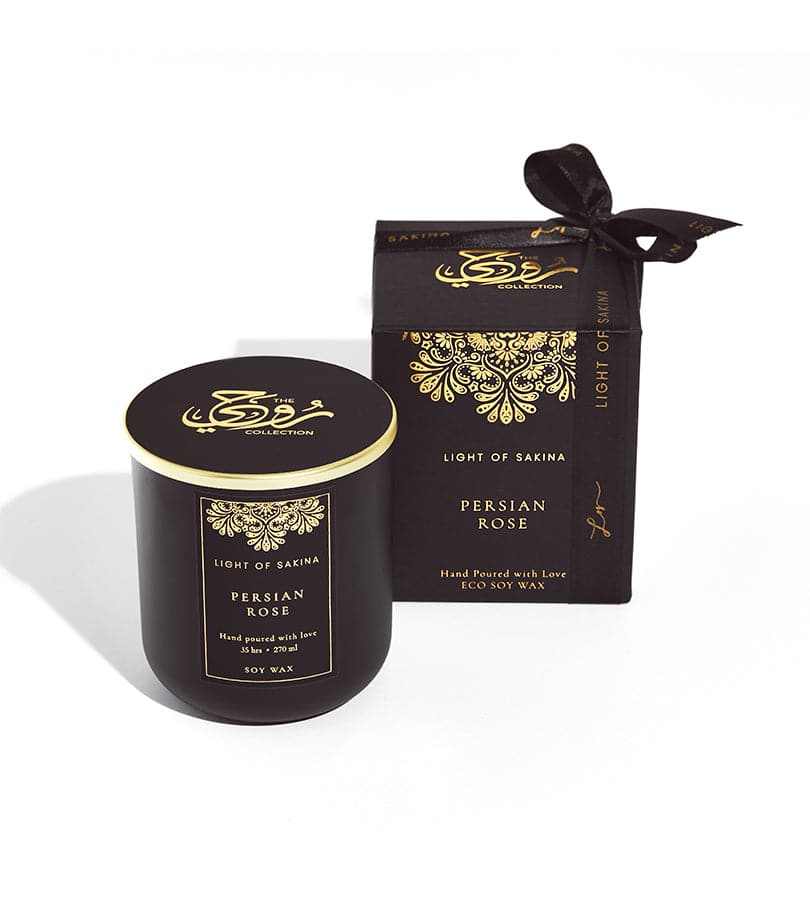 Persian Rose Candle by Light of Sakina