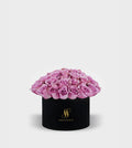 Purple Rose Medium Round Box