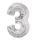 Super Shape Number 3 Foil Balloon