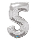 Super Shape Number 5 Foil Balloon