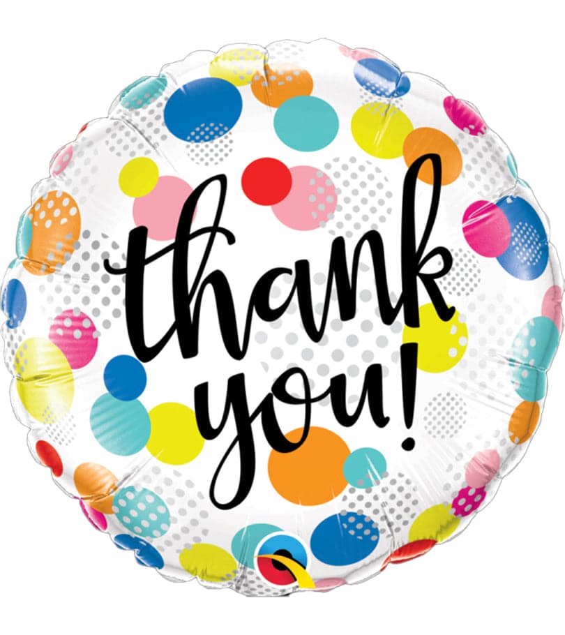 Thank You Dots Upon Dots Foil Balloon