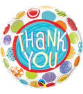Thank You Patterned Dots Foil Balloon