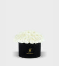 White Rose Medium Round Box
