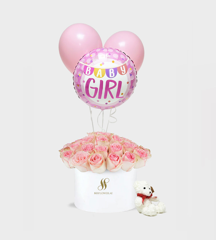 Baby Girl Pink Rose Bundle